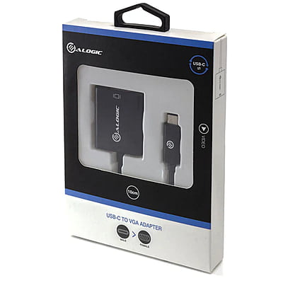 ALOGIC 15cm USB-C to VGA Adapter-Black | UCVGA-ADP ALOGIC 15cm USB-C to VGA Adapter-Black | UCVGA-ADP