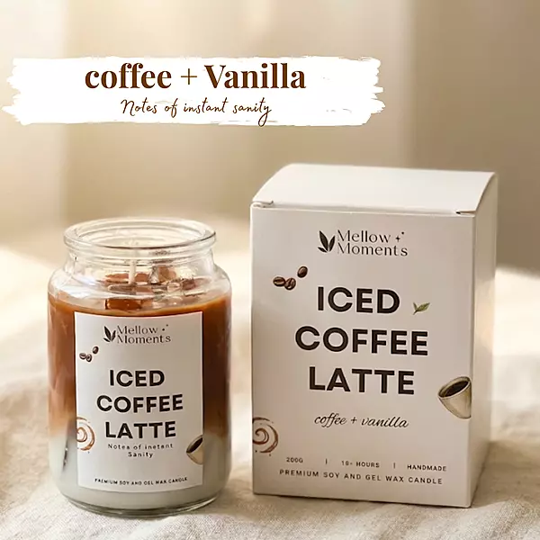 Iced Coffee Latte Candle