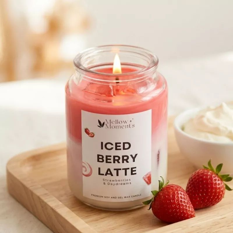 Iced Berry Latte Candle