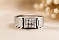 925 Sterling Silver Vanguard Men's Ring