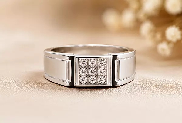 925 Sterling Silver Vanguard Men's Ring
