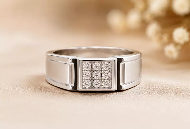 925 Sterling Silver Vanguard Men's Ring
