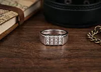 925 Sterling Silver Elite Quad-Column Band