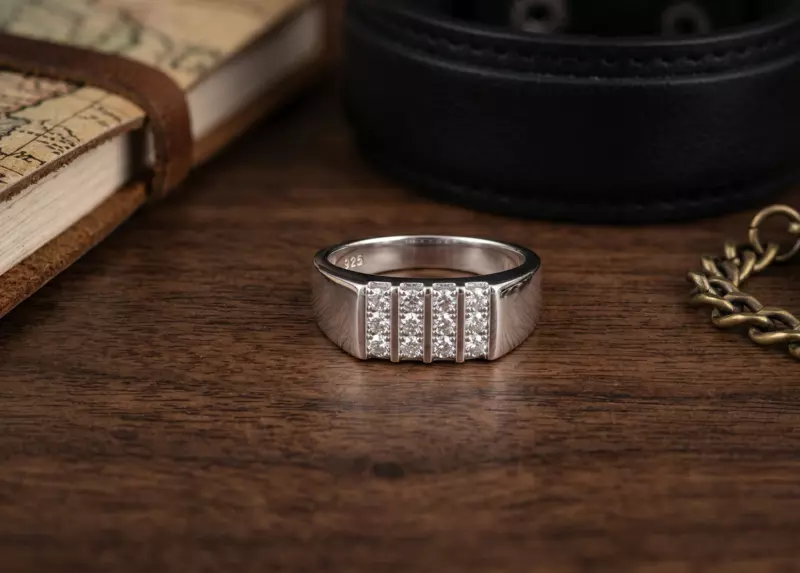 925 Sterling Silver Elite Quad-Column Band