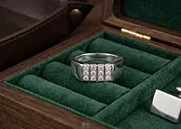925 Sterling Silver Elite Quad-Column Band
