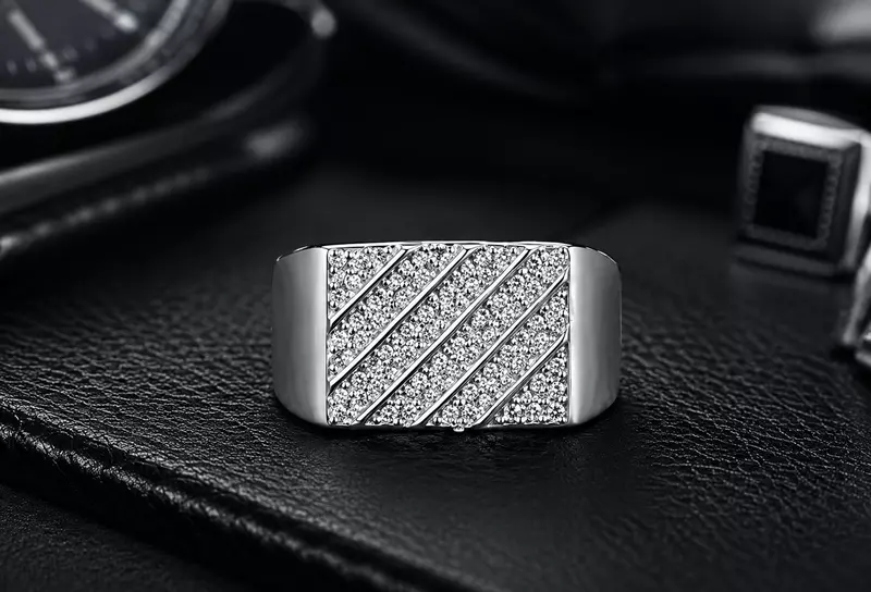 925 Sterling Silver Sovereign Signet Band