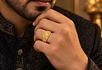18 kt Gold Executive Link Ring