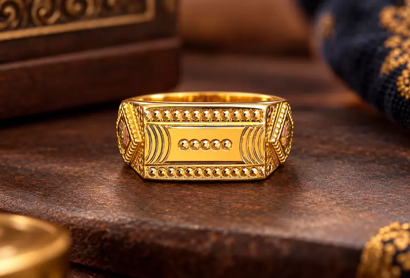 18 kt Gold Master Matrix Ring