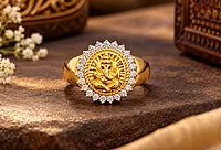 18 kt Gold Ganpati Bappa Ring
