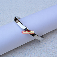 8mm Stainless Steel Flat Plain Punjabi Kada