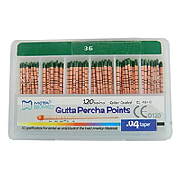Meta Gutta Percha Points Special Taper 4% – Pack of 120
