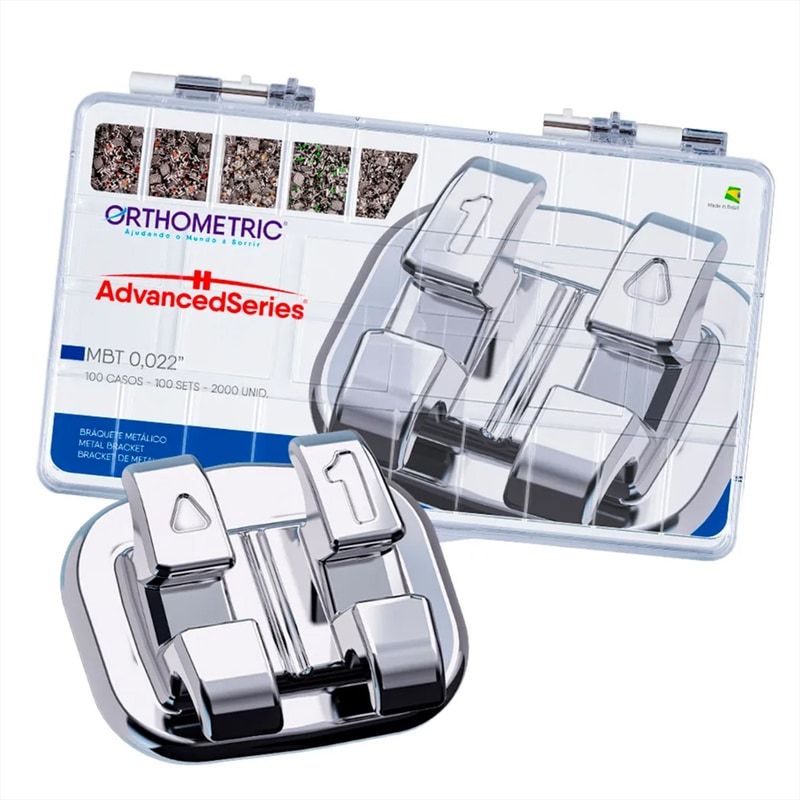 OrthoMetric Advanced Series Metal Bracket Kit MBT 022 (100 Cases)