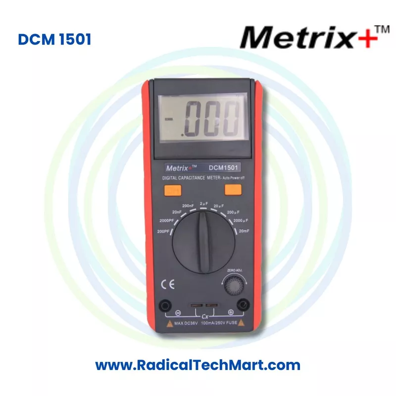 Metrix+ DCM 1501 Digital Capacitance Meter up to 20mF