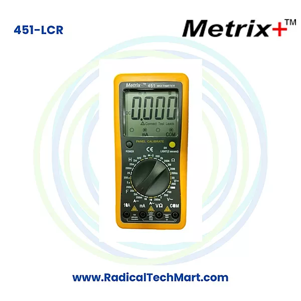 Metrix+ 451LCR True RMS Digital Multimeter with LCR Measurement