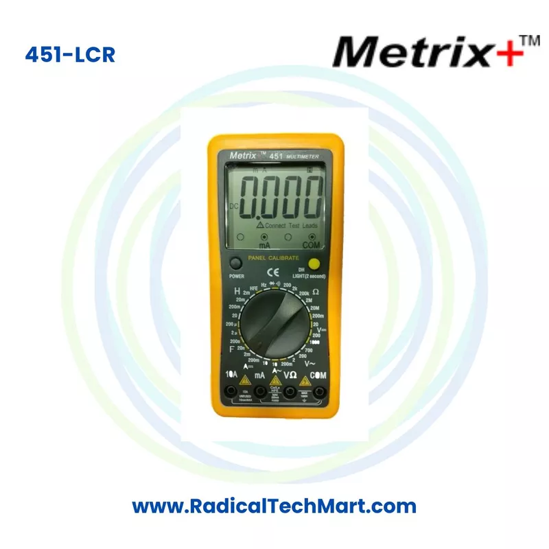 Metrix+ 451LCR True RMS Digital Multimeter with LCR Measurement