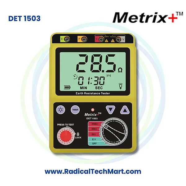 Metrix+ DET 1503 Digital Earth Resistance Tester