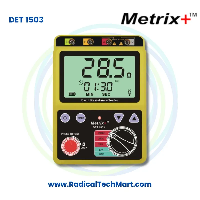 Metrix+ DET 1503 Digital Earth Resistance Tester