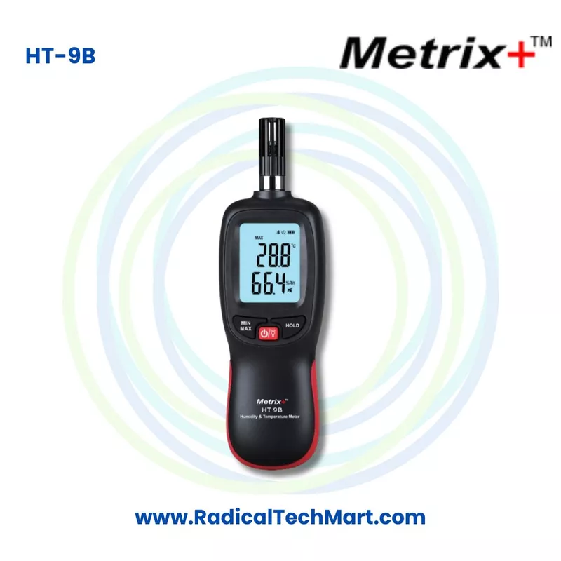 Metrix+ HT 9B Thermo Hygrometer Dew Point Wet Bulb Temperature Meter