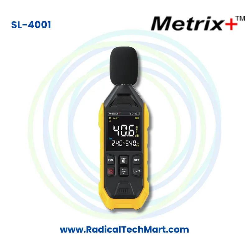 Metrix+ SL 4001 Sound Level Meter 30-130dB Noise Meter
