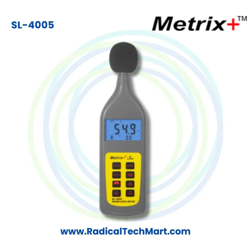 Metrix+ SL 4005 Sound Level Meter 30-130dB Data Logging Noise Meter