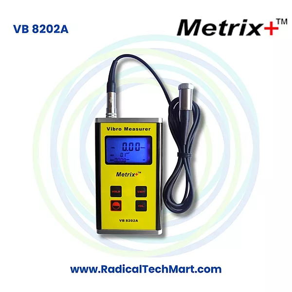 Metrix+ VB 8202A Vibration Meter RMS Velocity Acceleration Displacement