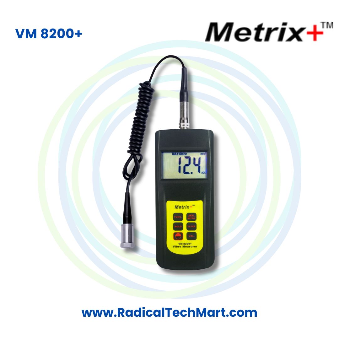 Metrix+ VM 8200+ Vibration Meter for Machine Condition Monitoring