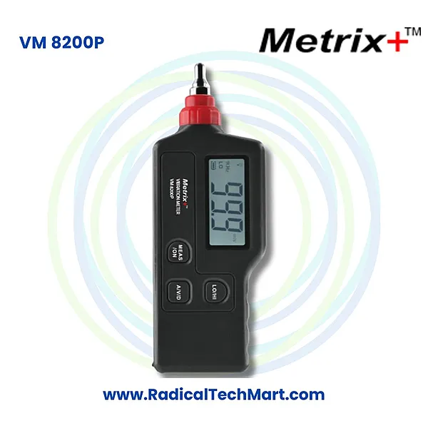 Metrix+ VM 8200P Vibration Meter with Probe for Equipment Monitoring
