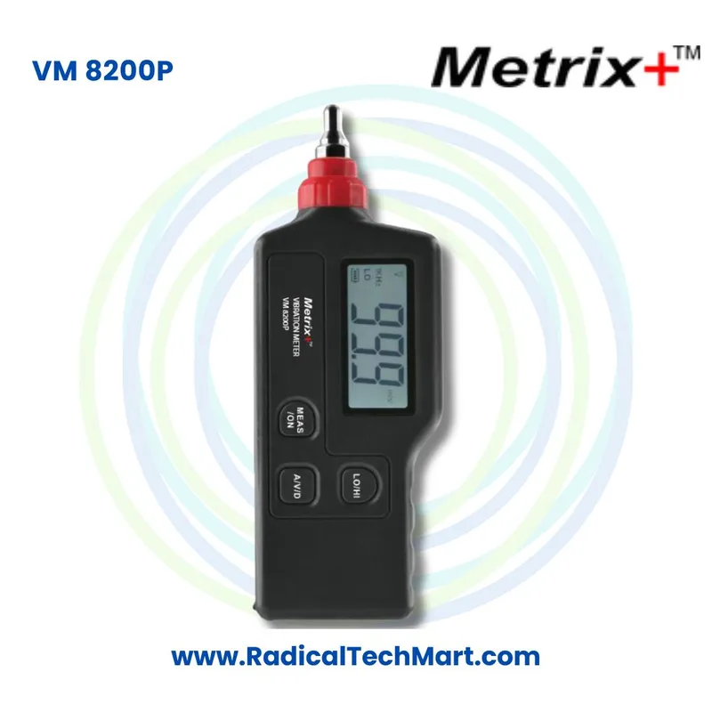 Metrix+ VM 8200P Vibration Meter with Probe for Equipment Monitoring