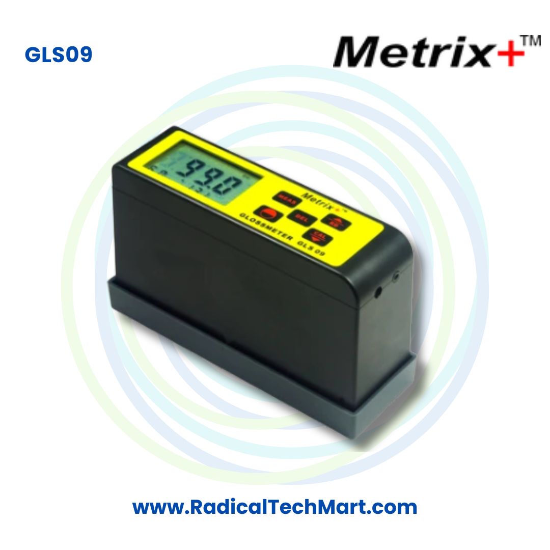 Metrix+ GLS 09 60° Gloss Meter for Paint Plastic and Coatings