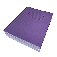 Janrax 9x7"" Purple 80 Pages Feint and Ruled Exercise Book