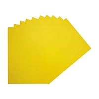 Pack of 50 A4 Yellow Coloured Card 160gsm Sheets
