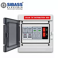 Sibass DCDB WaterShield IP65 Weatherproof – 600V SPD & 2 DC 20A Fuse Holders
