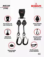 Karam MIC12N(136) Retractable Lanyard Aluminium