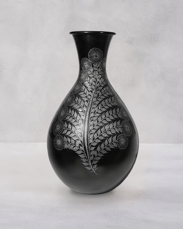 Midnight Fern Vase