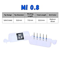 MIK End Cutting Finishing FG Diamond Bur EC 1.4F – Pack of 5
