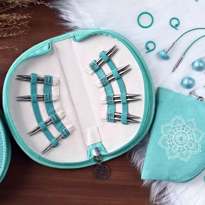 KnitPro Mindful Generosity Mini IC Lace Needle Set- 5cm- 36314