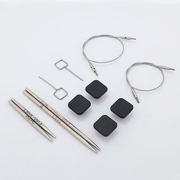 PETITE INTERCHANGEABLE NEEDLE COMBO SET 2.50MM (US 1.5) – THE MINDFUL COLLECTION PETITE INTERCHANGEABLE NEEDLE COMBO SET 2.50MM (US 1.5) – THE MINDFUL COLLECTION