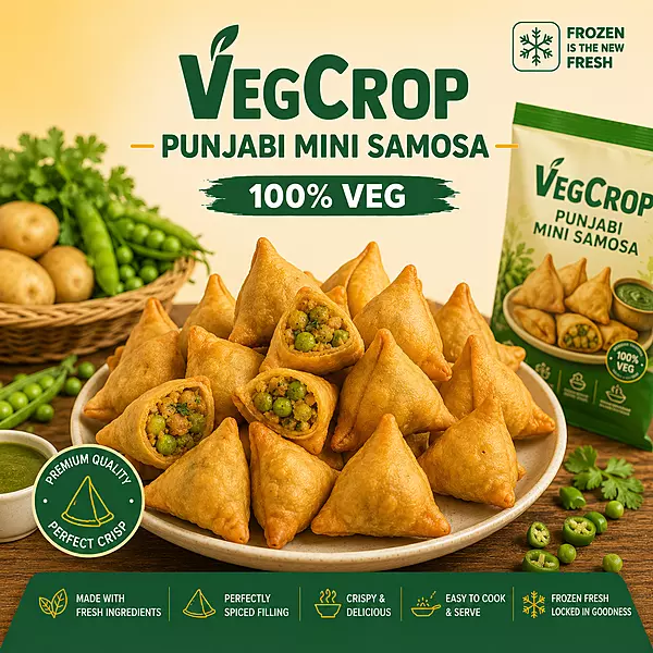 Frozen Mini Punjabi Samosa 25g X 40 Pieces