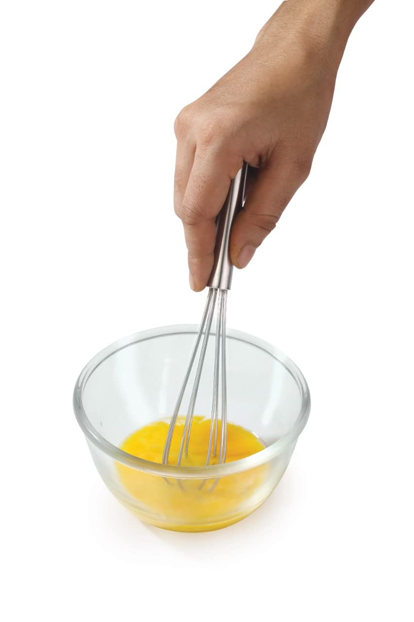 20 cm Stainless Steel Mini Wire Whisk, Hand Egg Beater for Baking, Milk Frother, Kitchen Tool