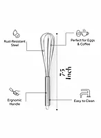 20 cm Stainless Steel Mini Wire Whisk, Hand Egg Beater for Baking, Milk Frother, Kitchen Tool