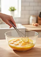 20 cm Stainless Steel Mini Wire Whisk, Hand Egg Beater for Baking, Milk Frother, Kitchen Tool