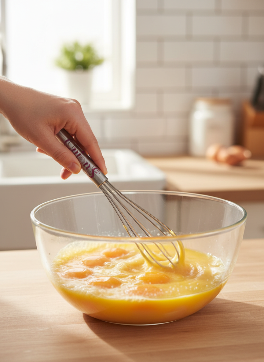 20 cm Stainless Steel Mini Wire Whisk, Hand Egg Beater for Baking, Milk Frother, Kitchen Tool