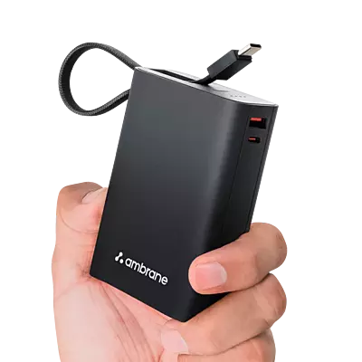 POWER BANK AMBRANE 20000MAH MINICHARGE20 BLACK/GREY