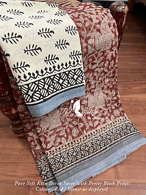 PURE SOFT KOTA DORIA SAREE SHPSKOT24142