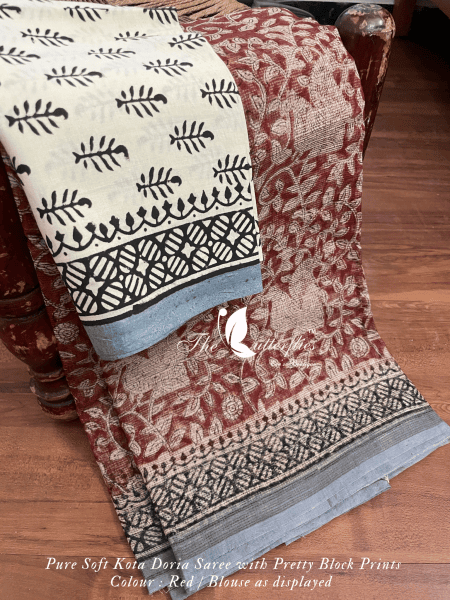 PURE SOFT KOTA DORIA SAREE SHPSKOT24142