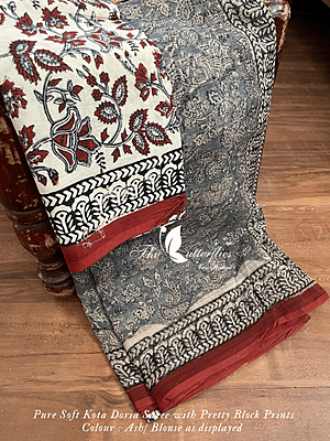 PURE SOFT KOTA DORIA SAREE SHPSKOT24140