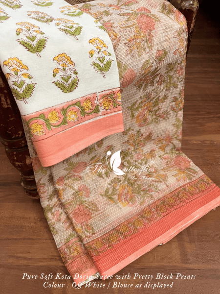 PURE SOFT KOTA DORIA SAREE SHPSKOT24138