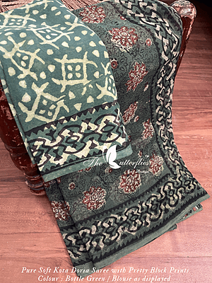 PURE SOFT KOTA DORIA SAREE SHPSKOT24136