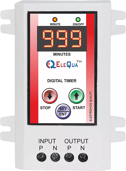 1 to 999 Minutes Timer Switch for Geyser, Heater, Oven Water Motor Pump ( up to 2 HP)