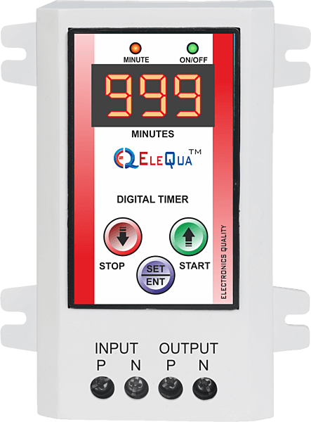 1 to 999 Minutes Timer Switch for Geyser, Heater, Oven Water Motor Pump ( up to 2 HP)
